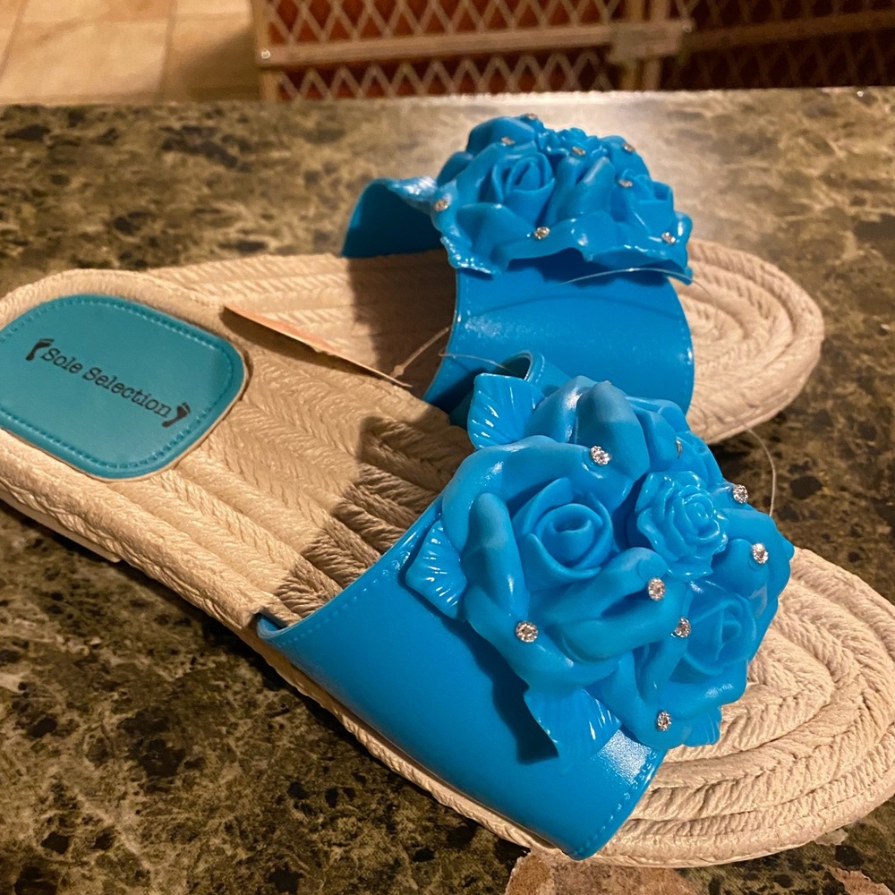 Sole Selection Blue Sandals